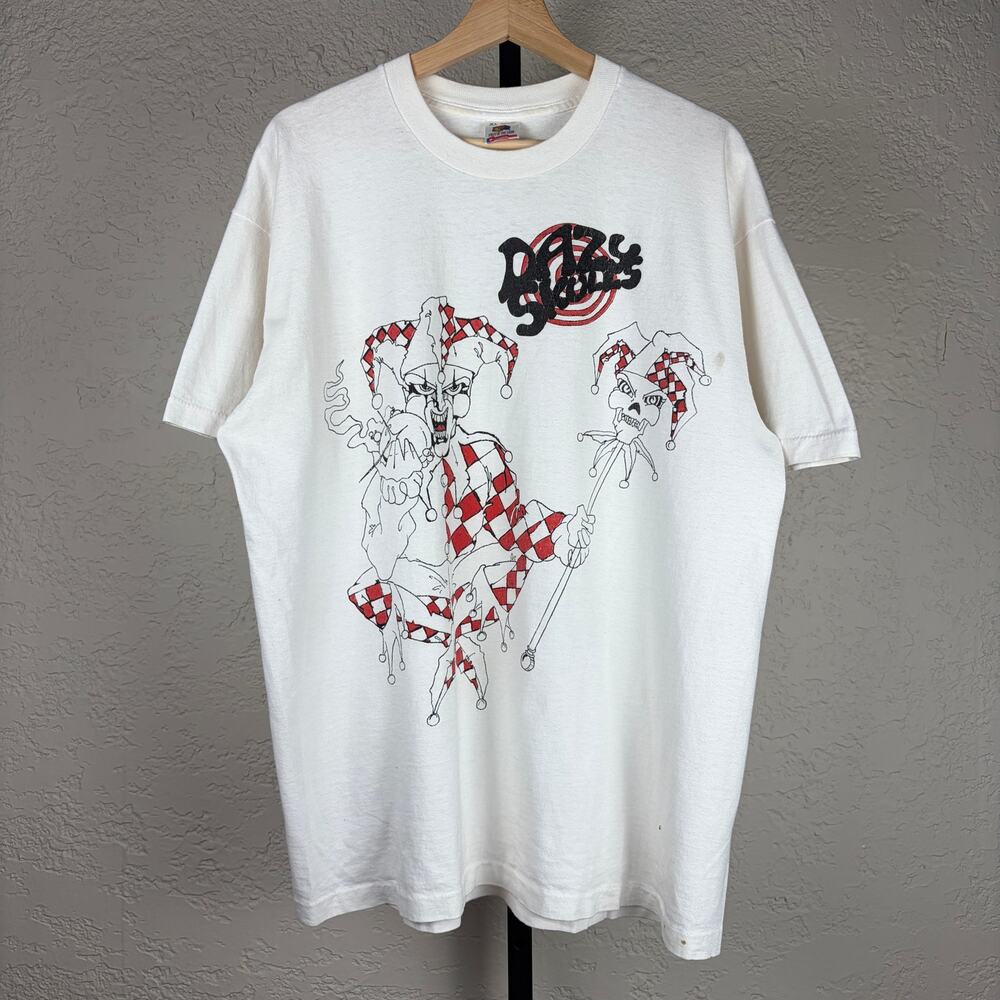 Milwaukee Punk Band Dazy Skulls Obscure Vintage Crazy Jester Clown XL Tee